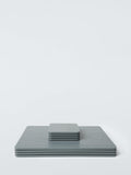 John Lewis wood veneer placemat and coaster set dark grey - British product