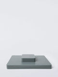John Lewis wood veneer placemat and coaster set dark grey - British product