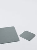 John Lewis wood veneer placemat and coaster set dark grey - British product