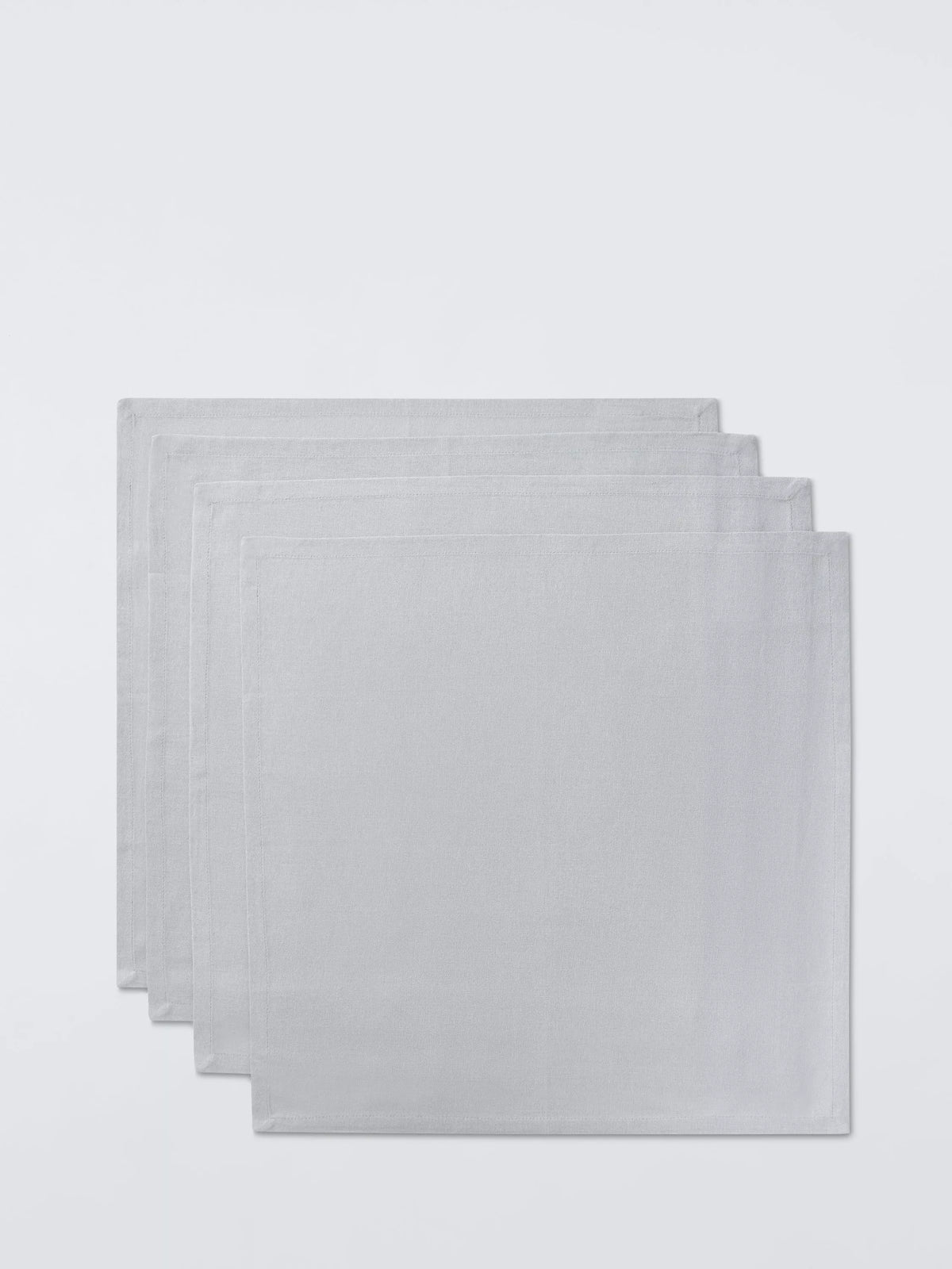 John Lewis cotton napkins soft grey set of 4 (British brand)