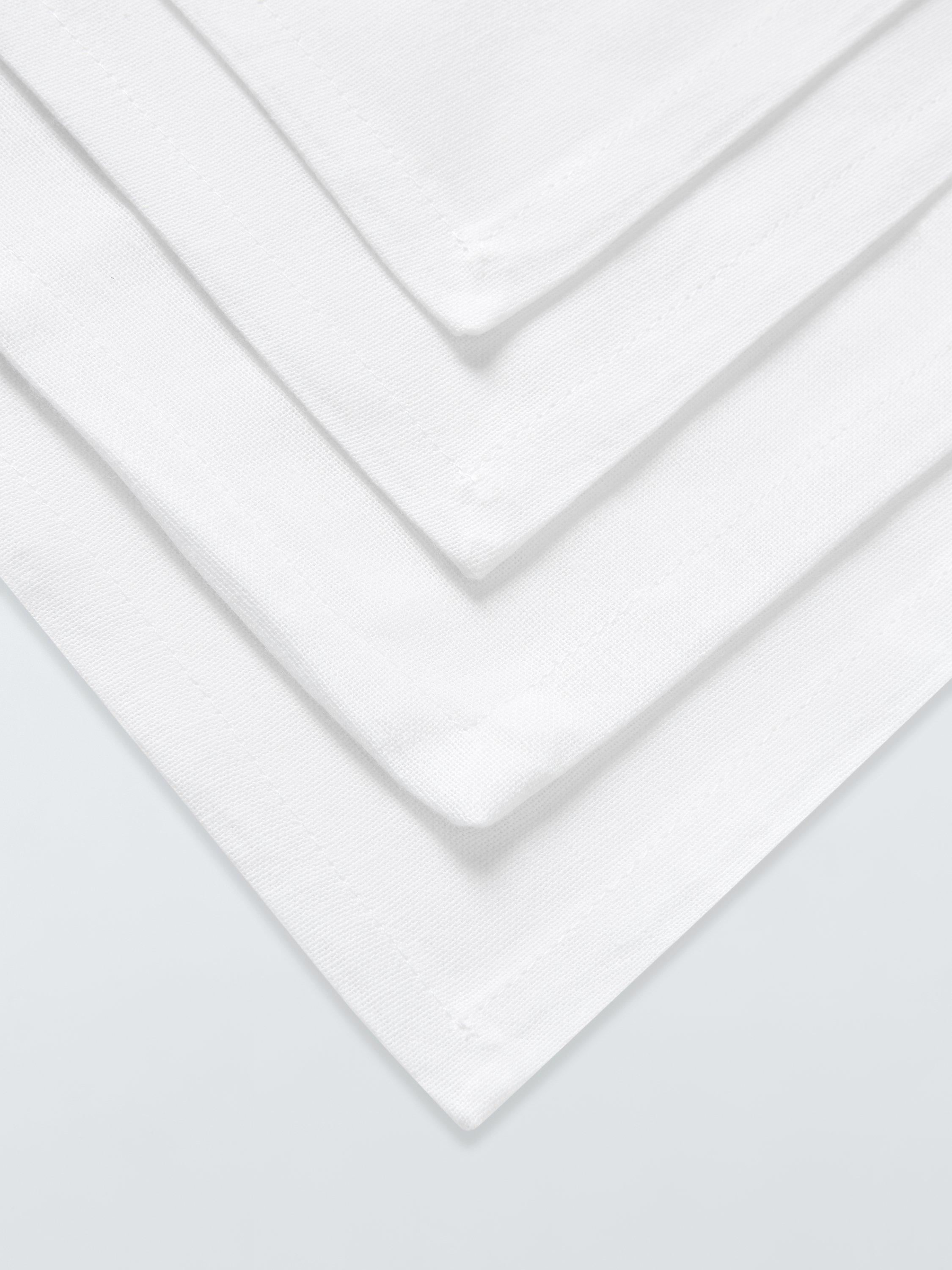 John Lewis white cotton napkins set of 4 (British brand)