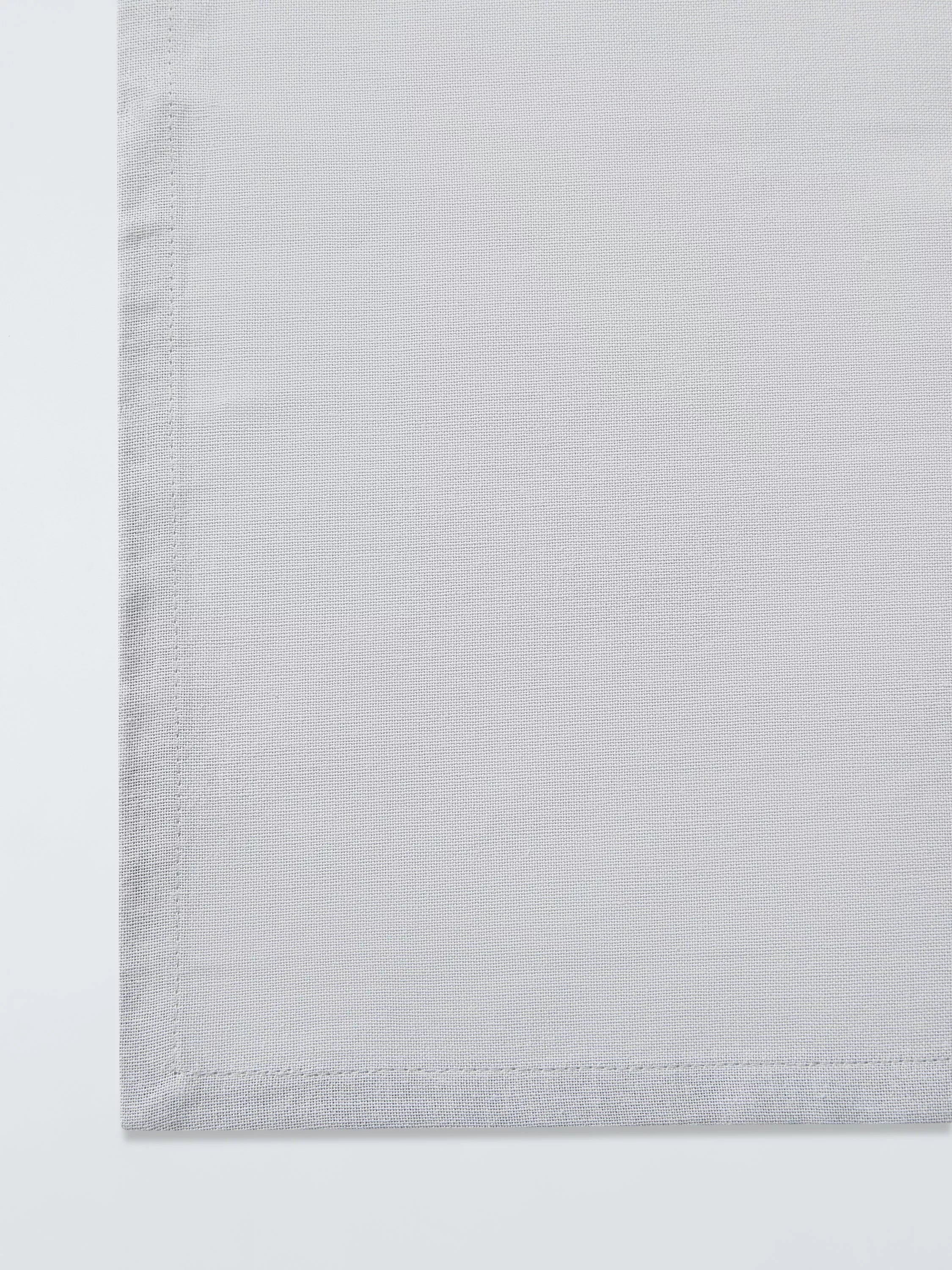 John Lewis cotton tablecloth rectangular soft grey 180x140cm, UK version