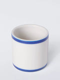 John Lewis ceramic napkin ring set of 4 white blue (British brand)