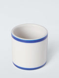 John Lewis ceramic napkin ring set of 4 white blue (British brand)