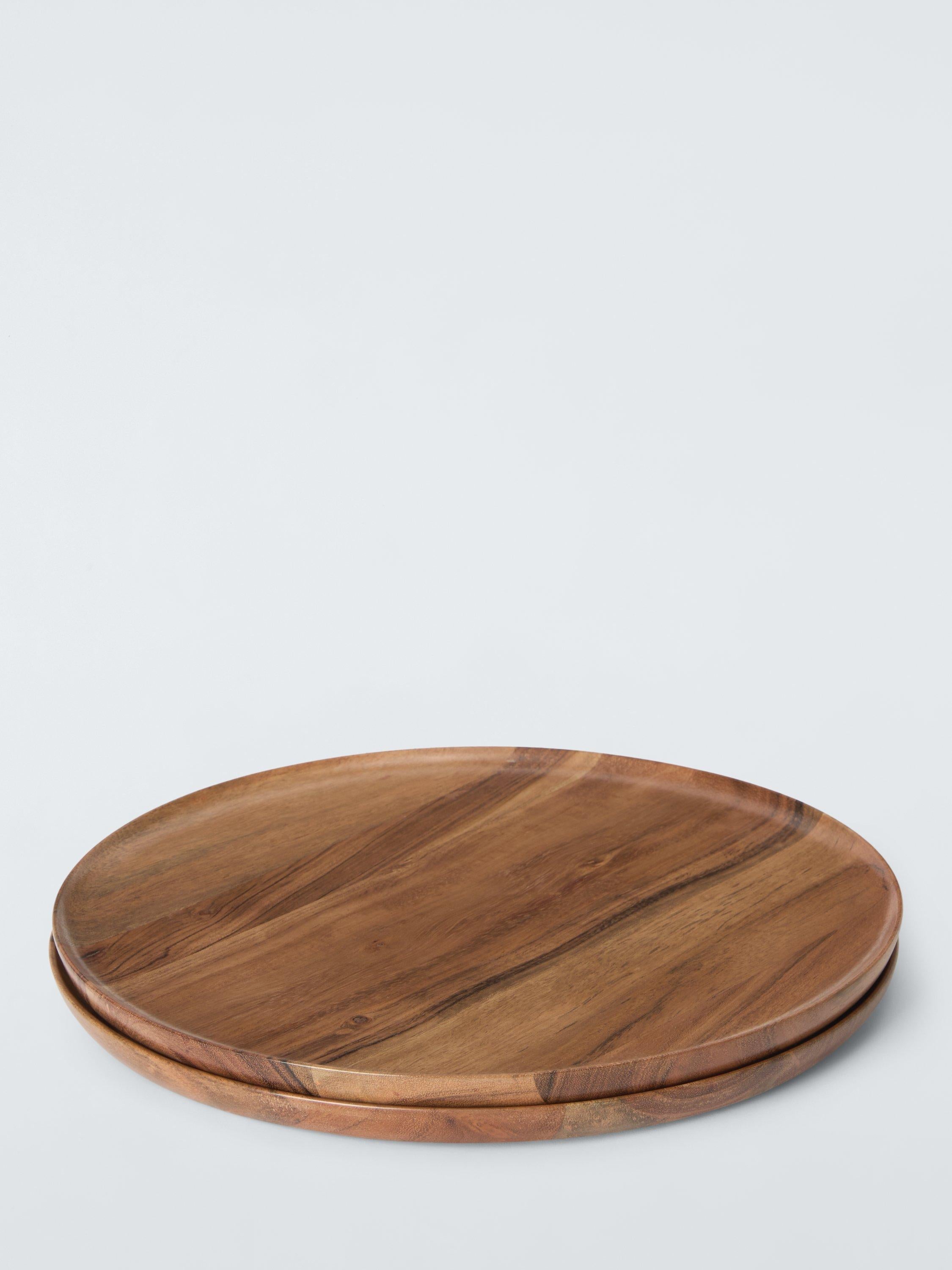 John Lewis round acacia wood placemats set of 2, UK version
