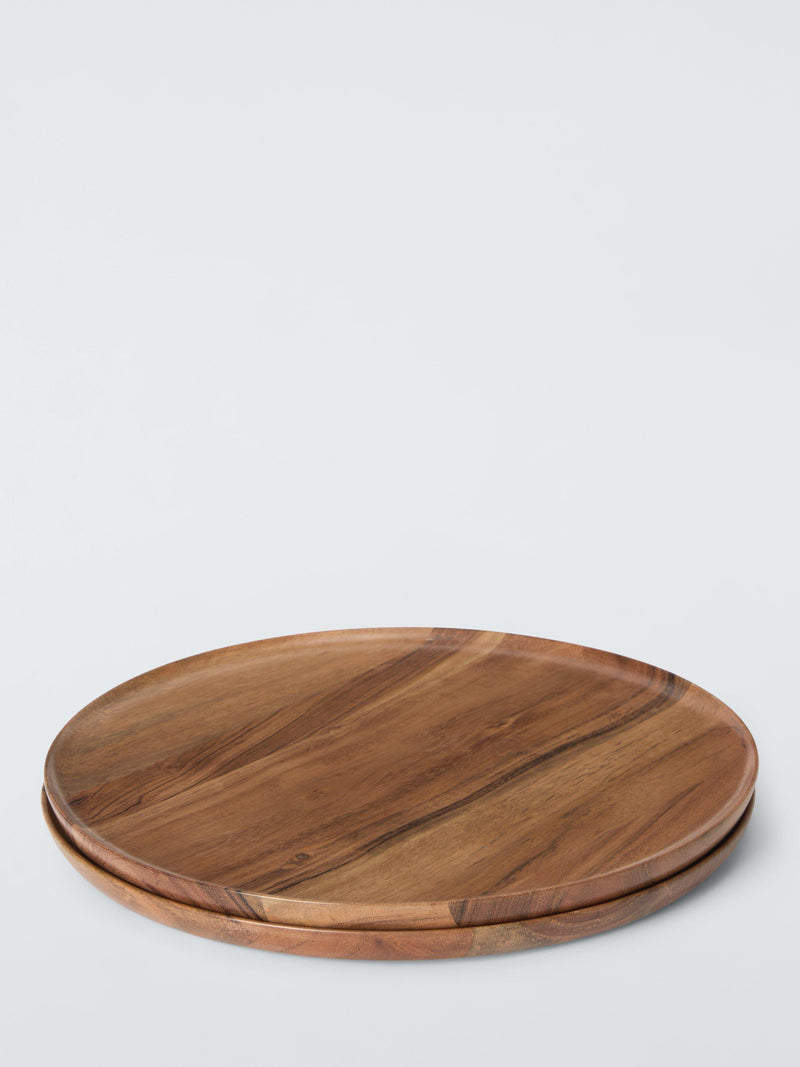 John Lewis round acacia wood placemats set of 2, UK version