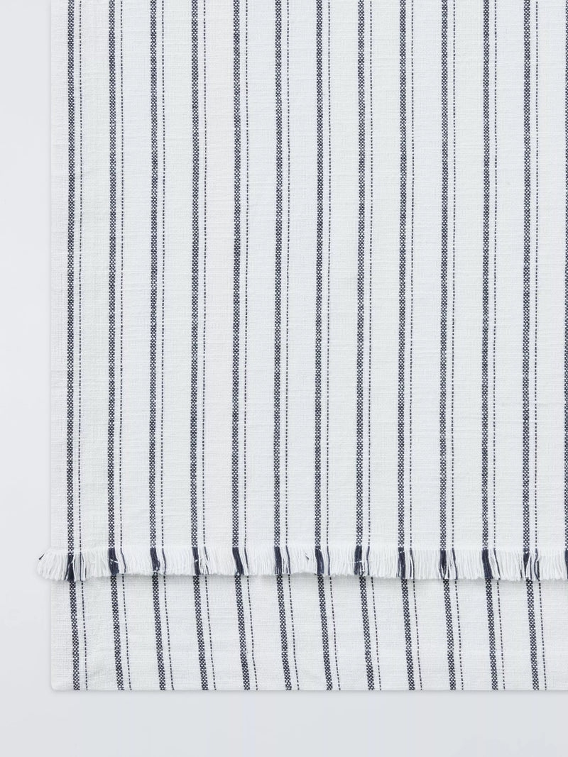 John Lewis coastal stripe tufted table runner 250cm - British product