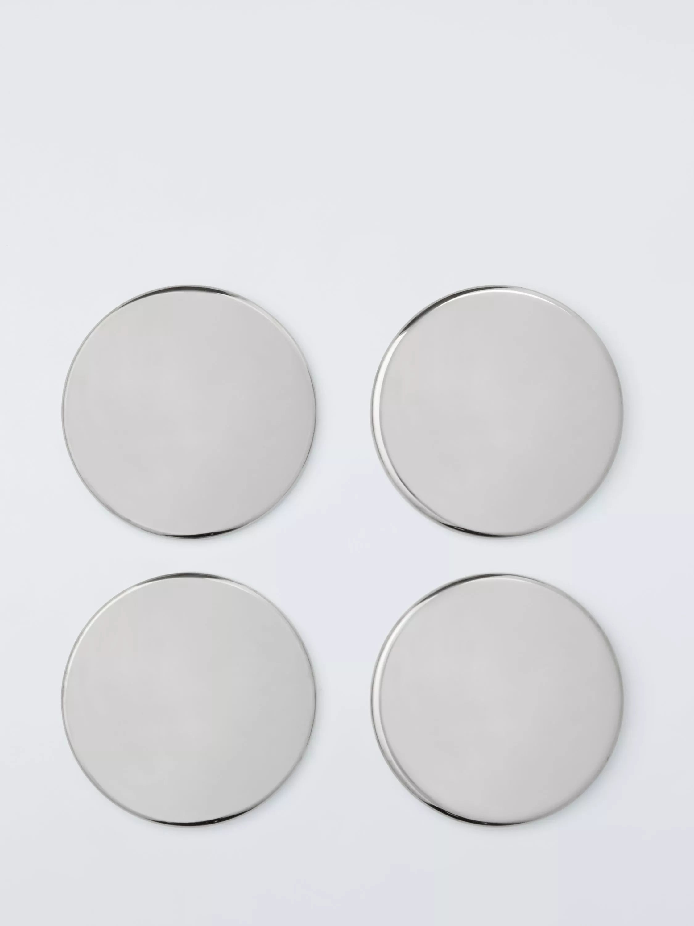 John Lewis stainless steel coasters with marble holder, UK version