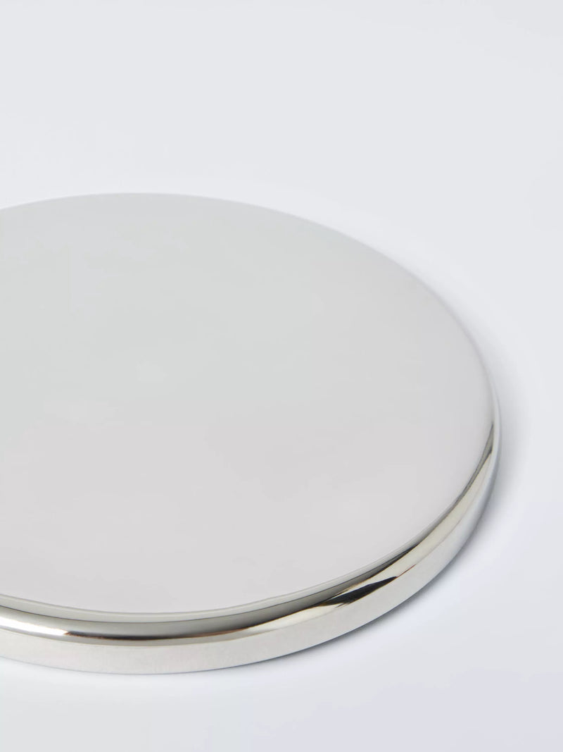 John Lewis stainless steel coasters with marble holder, UK version