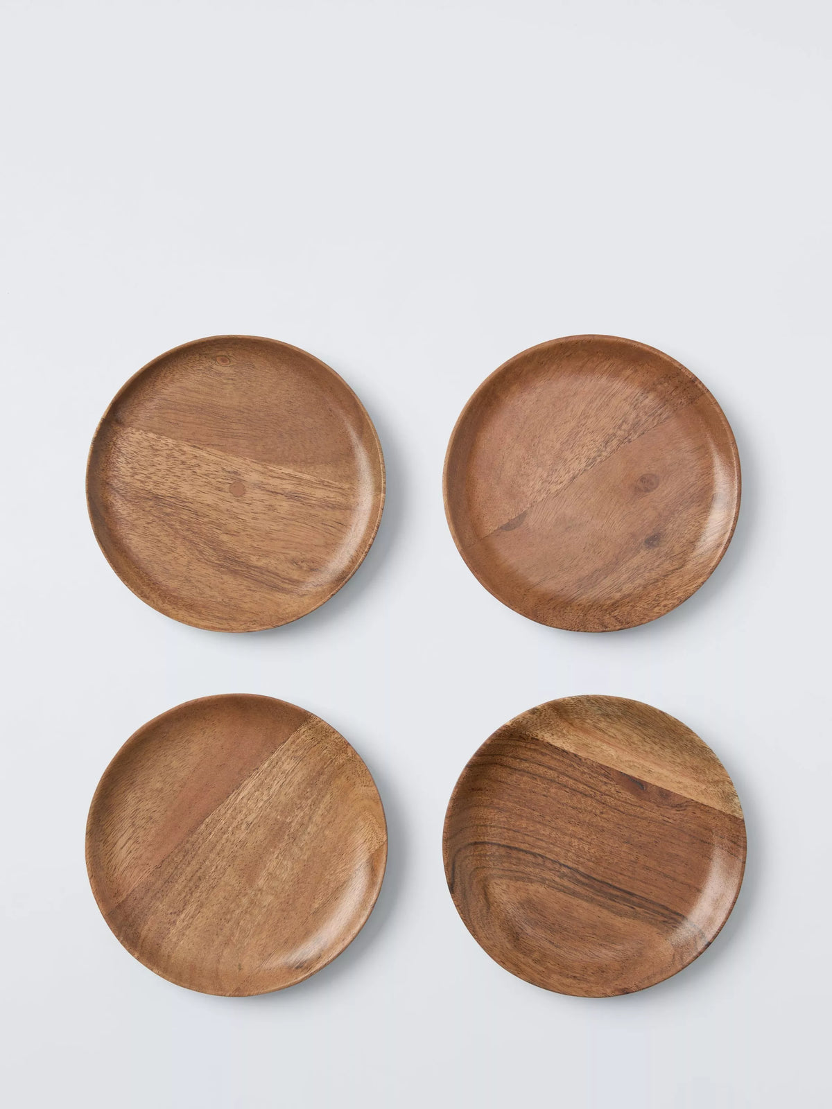 John Lewis FSC certified acacia wood coaster set - British product