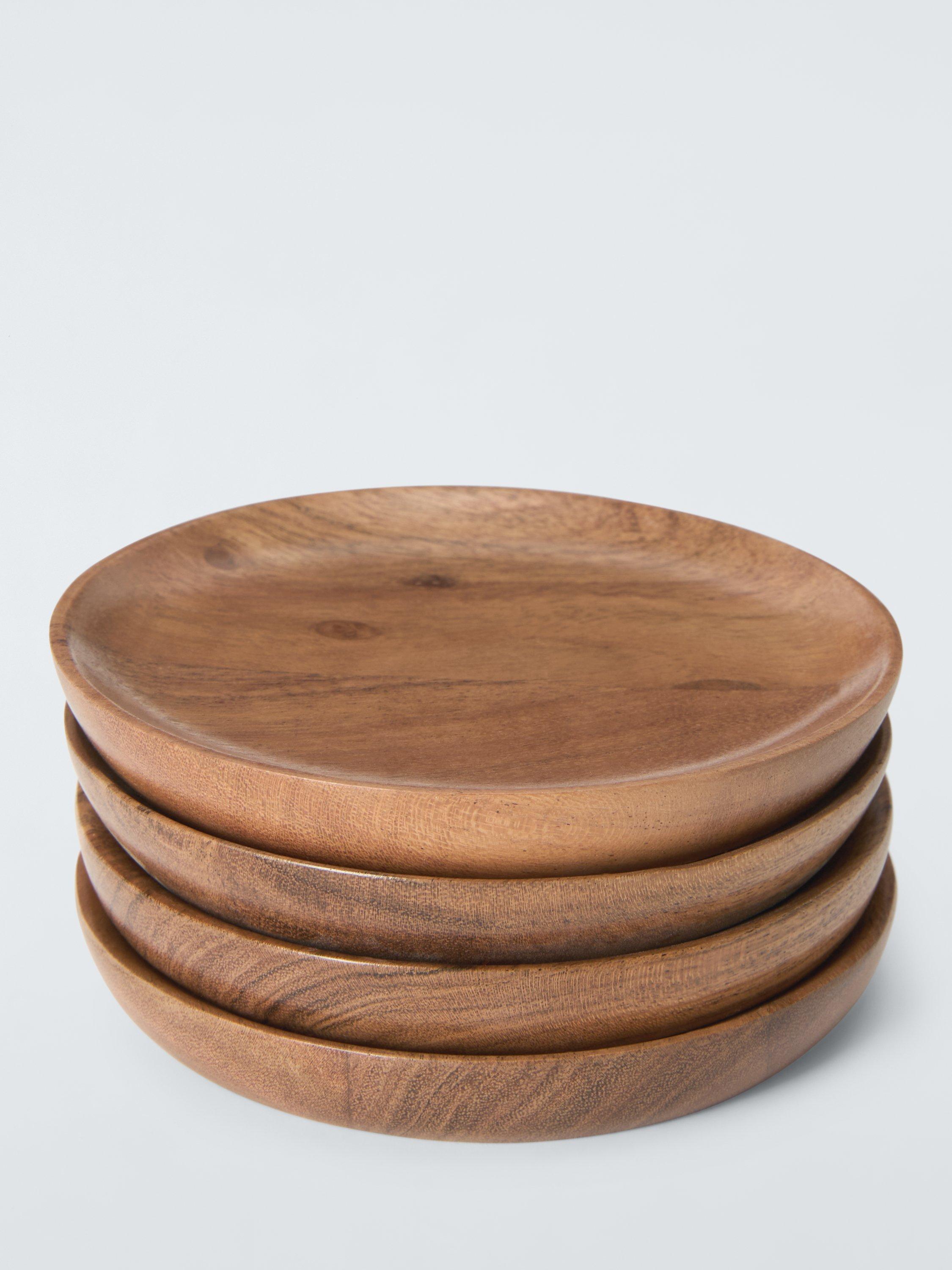 John Lewis FSC certified acacia wood coaster set - British product