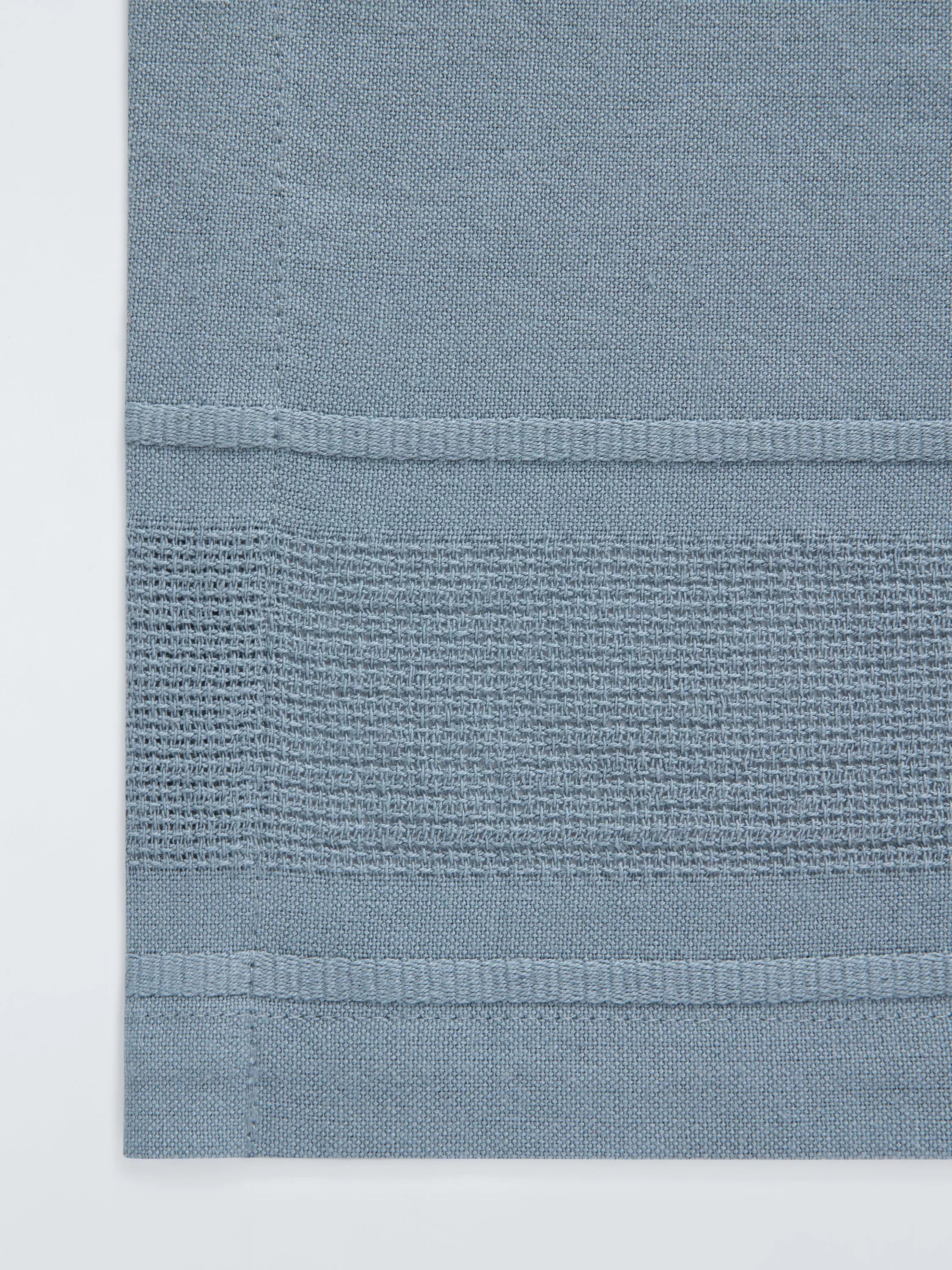 John Lewis organic cotton border tablecloth grey 180x140cm - British product
