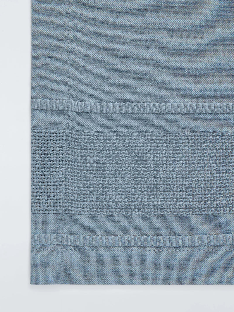 John Lewis organic cotton border tablecloth grey 180x140cm - British product