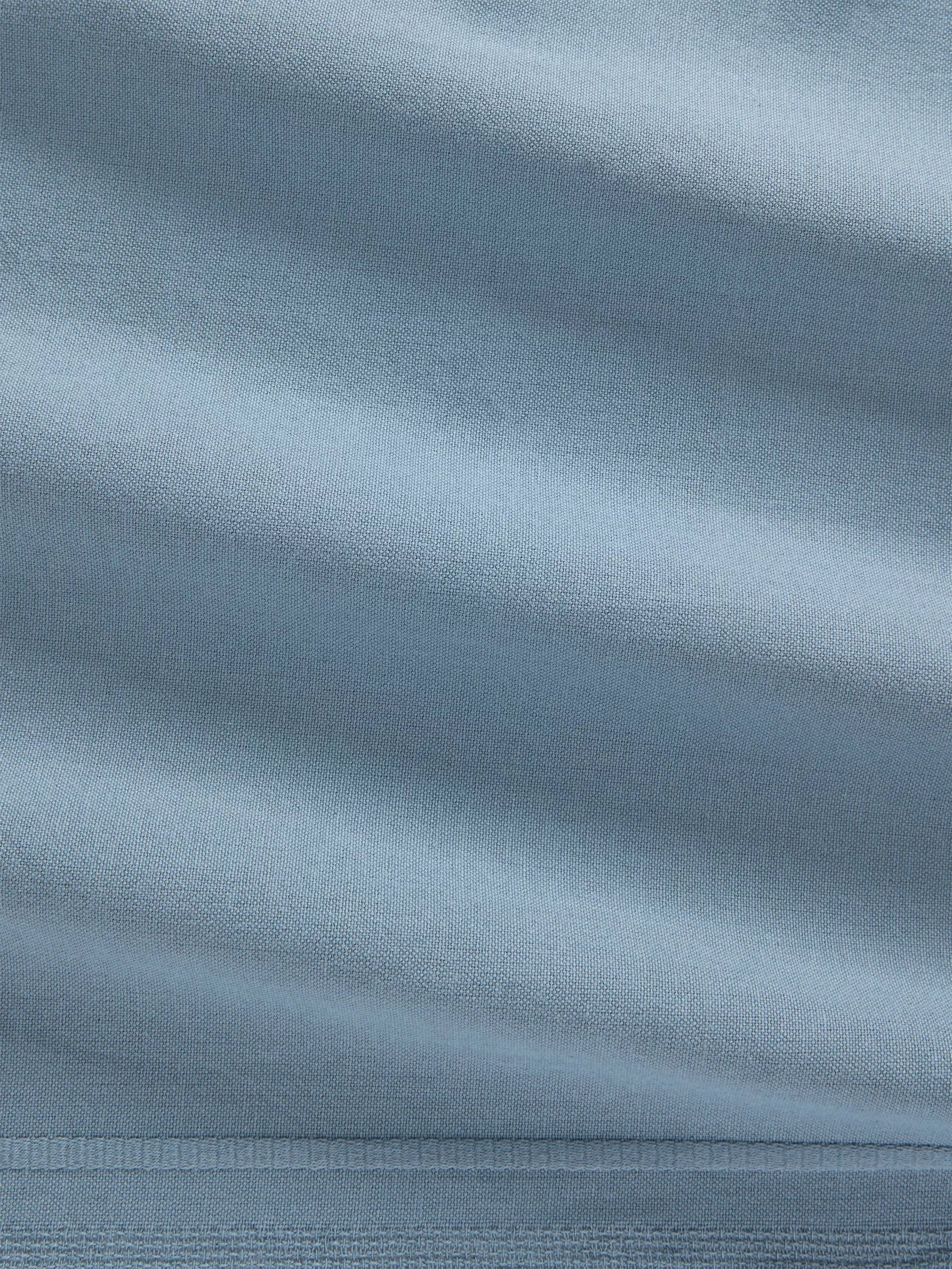 John Lewis organic cotton border tablecloth grey 180x140cm - British product
