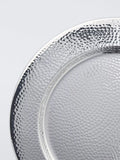 John Lewis hammered stainless steel charger plate 34cm - British product