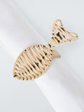 John Lewis natural rattan napkin rings, imported from the UK
