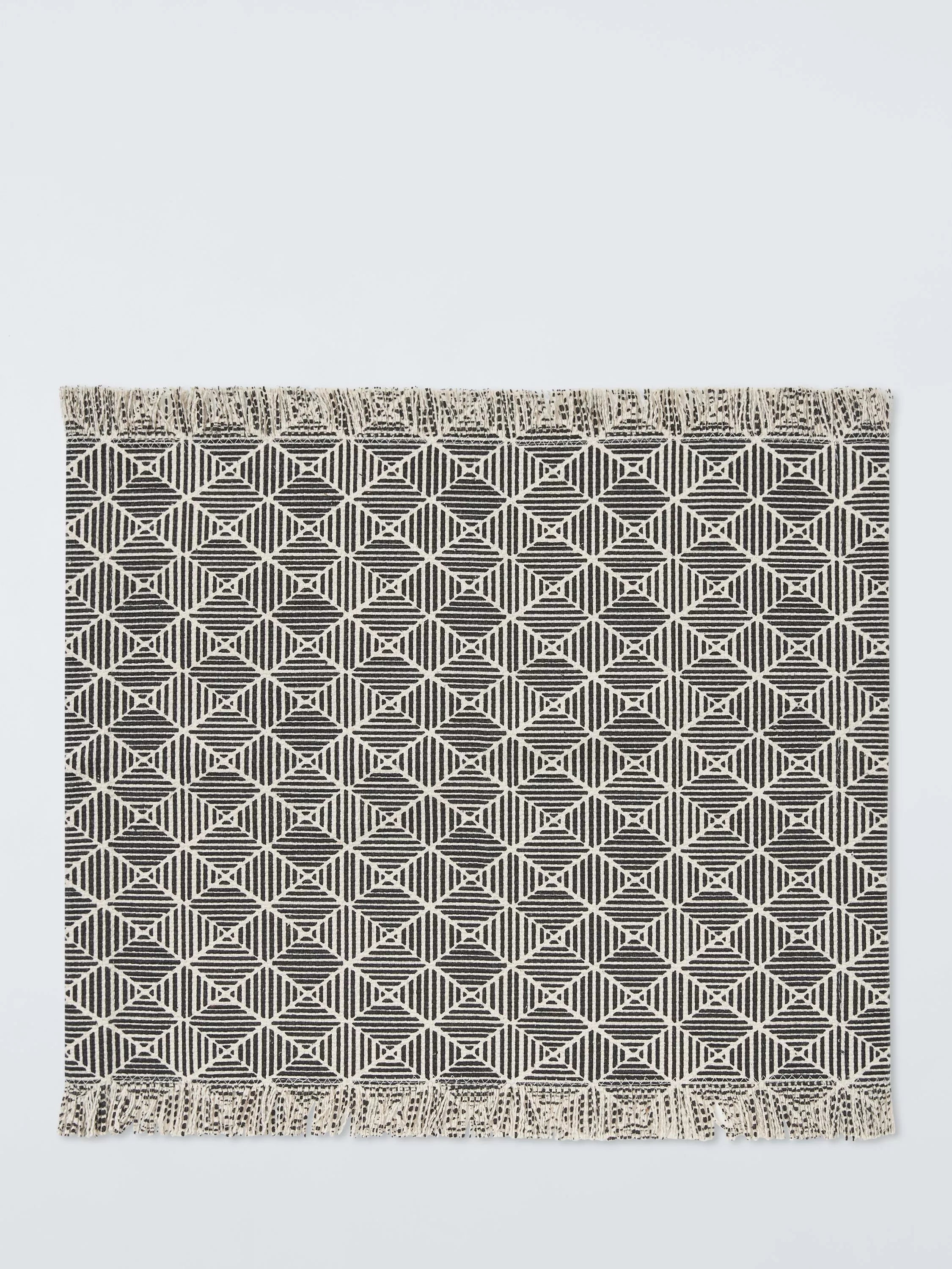 John Lewis cotton placemats set of 2 black white (British brand)