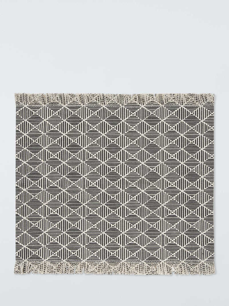 John Lewis cotton placemats set of 2 black white (British brand)