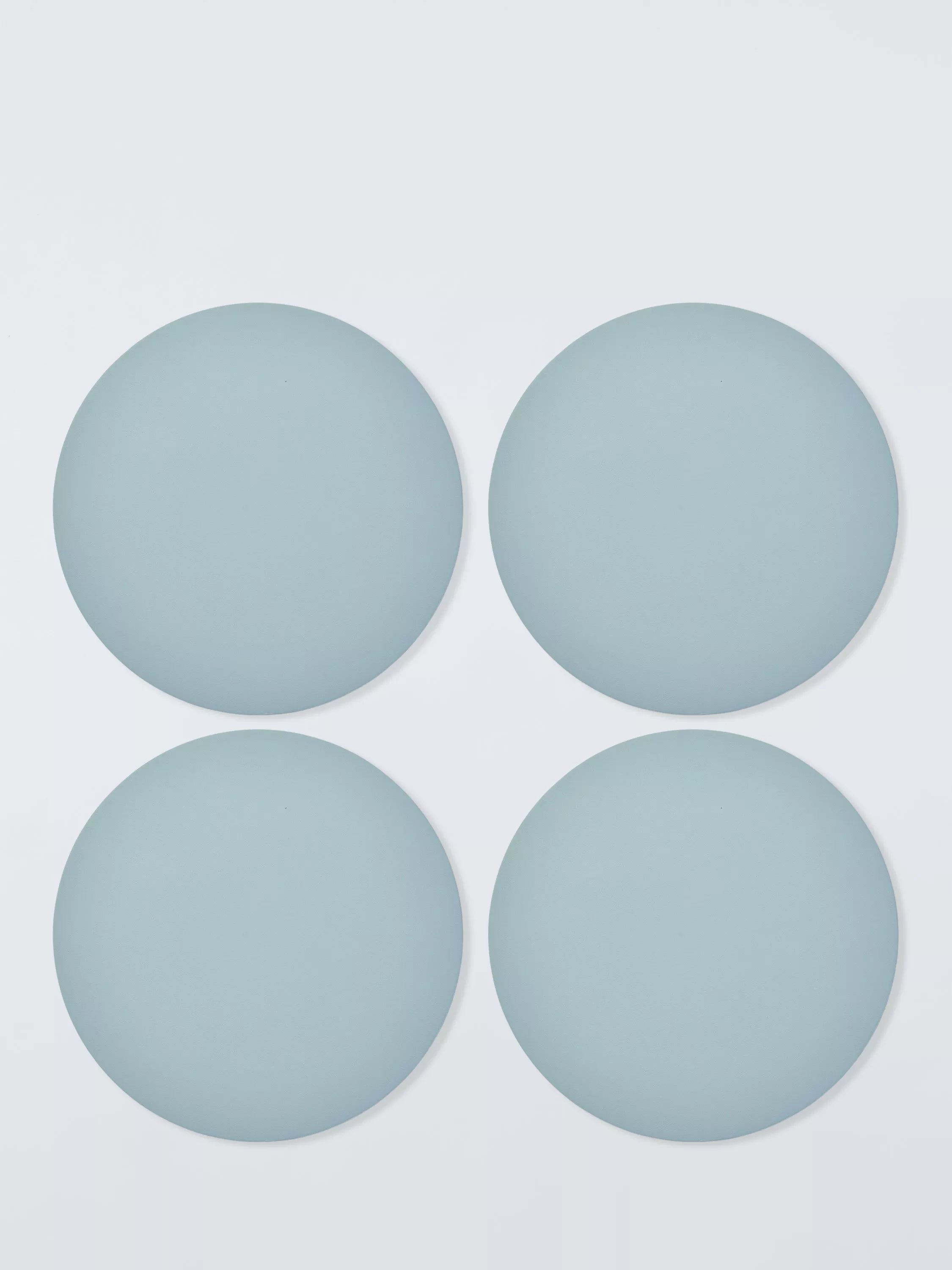 John Lewis round faux leather placemats set of 4, imported from the UK