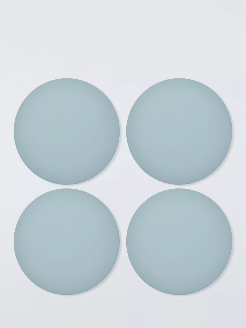 John Lewis round faux leather placemats set of 4, imported from the UK