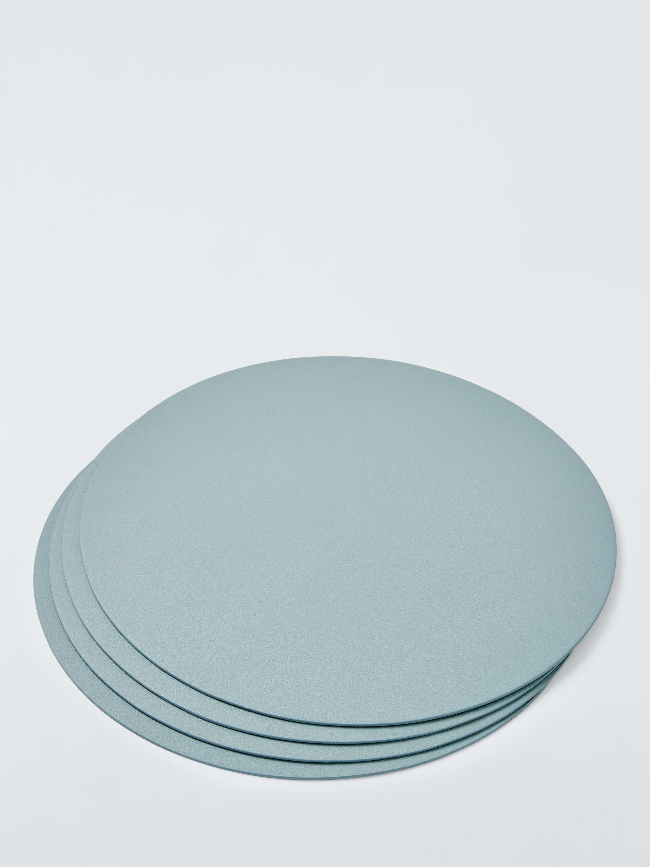 John Lewis round faux leather placemats set of 4, imported from the UK