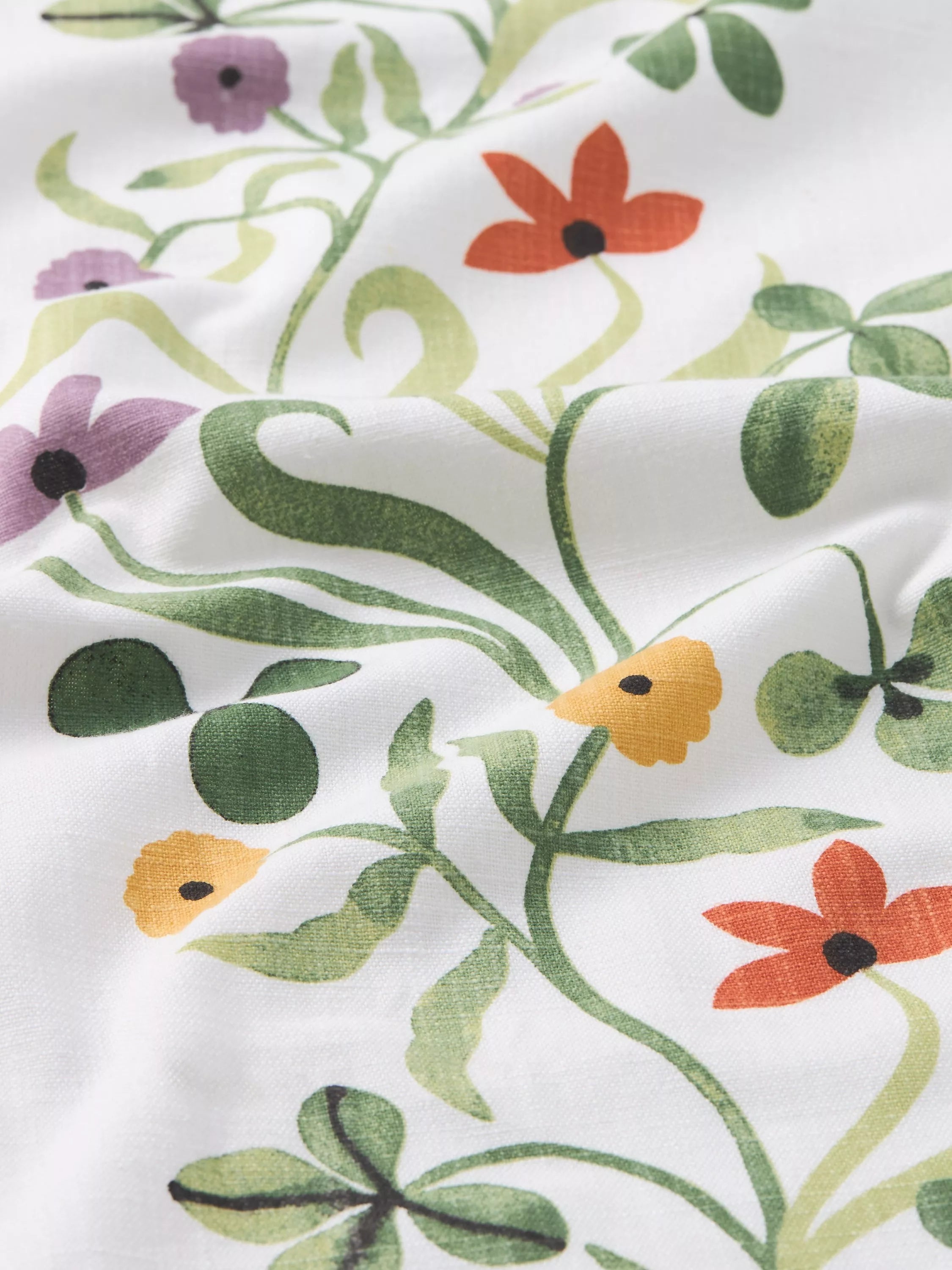 John Lewis white multi floral table runner 250cm imported from the UK