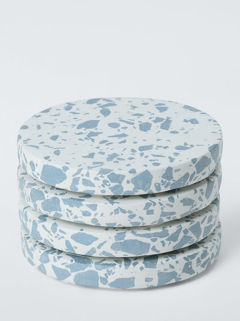 John Lewis Terrazzo Blue coasters set of 4, imported from the UK