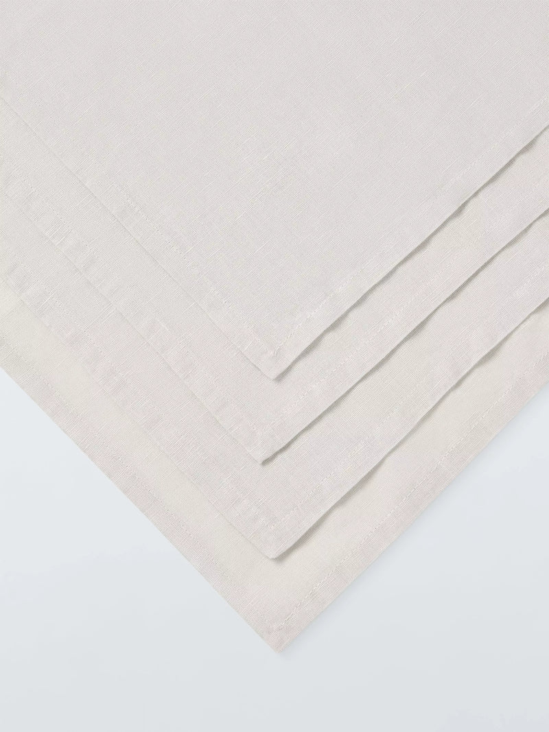 John Lewis napkins greige cotton linen set of 4, UK version