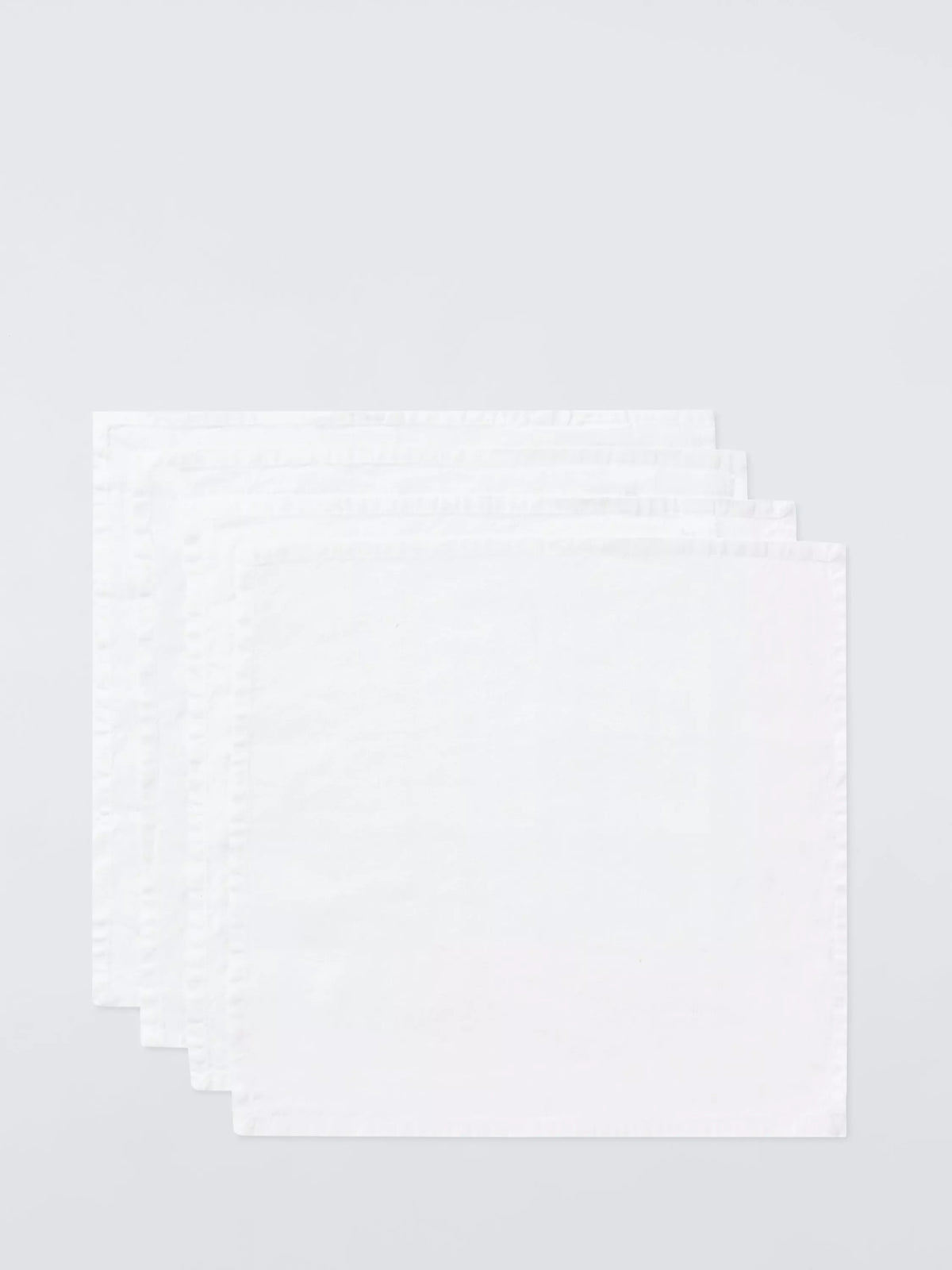 John Lewis white cotton linen napkins set of 4 (British brand)