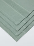 John Lewis organic cotton border napkins set of 4 sage - British product
