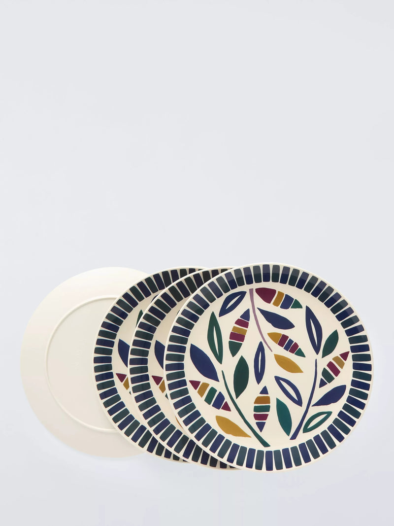 John Lewis recycled plastic dinner plates 25.4cm set of 4, imported from the UK