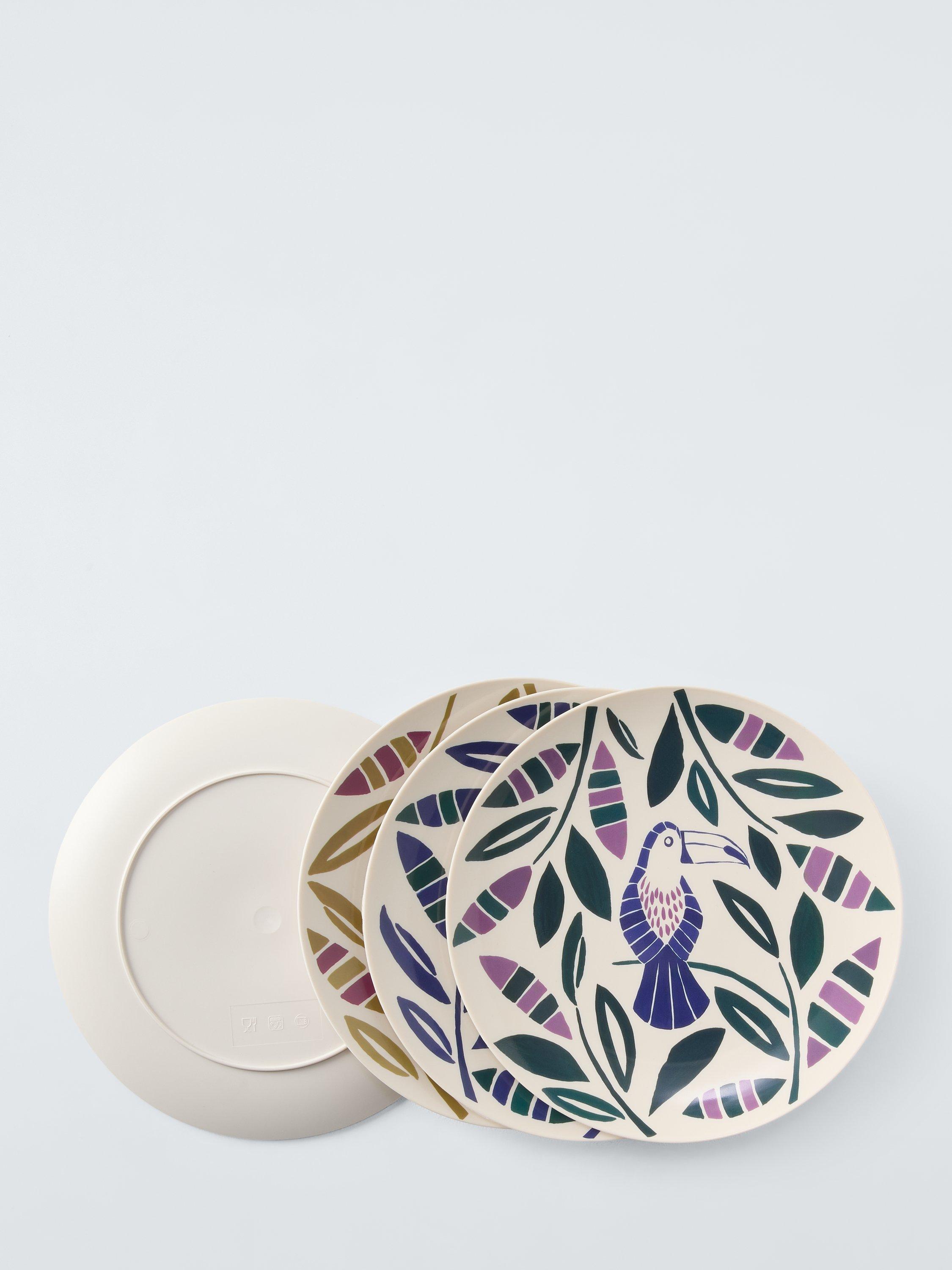 John Lewis recycled plastic side plates set of 4 20cm (British brand)