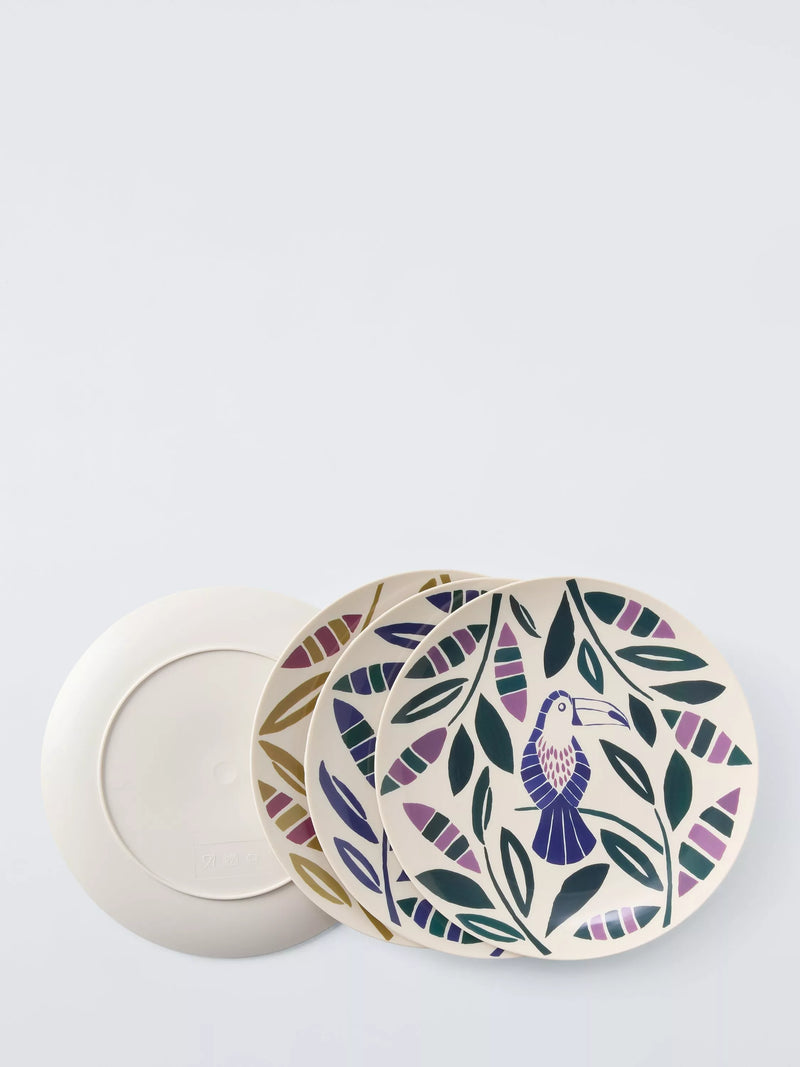 John Lewis recycled plastic side plates set of 4 20cm (British brand)