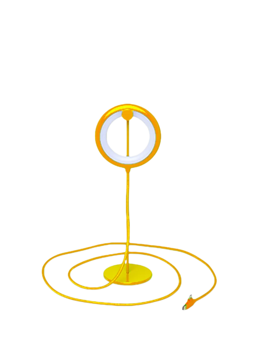 Xoopar Bird Bily Lamp yellow stand, imported from the UK