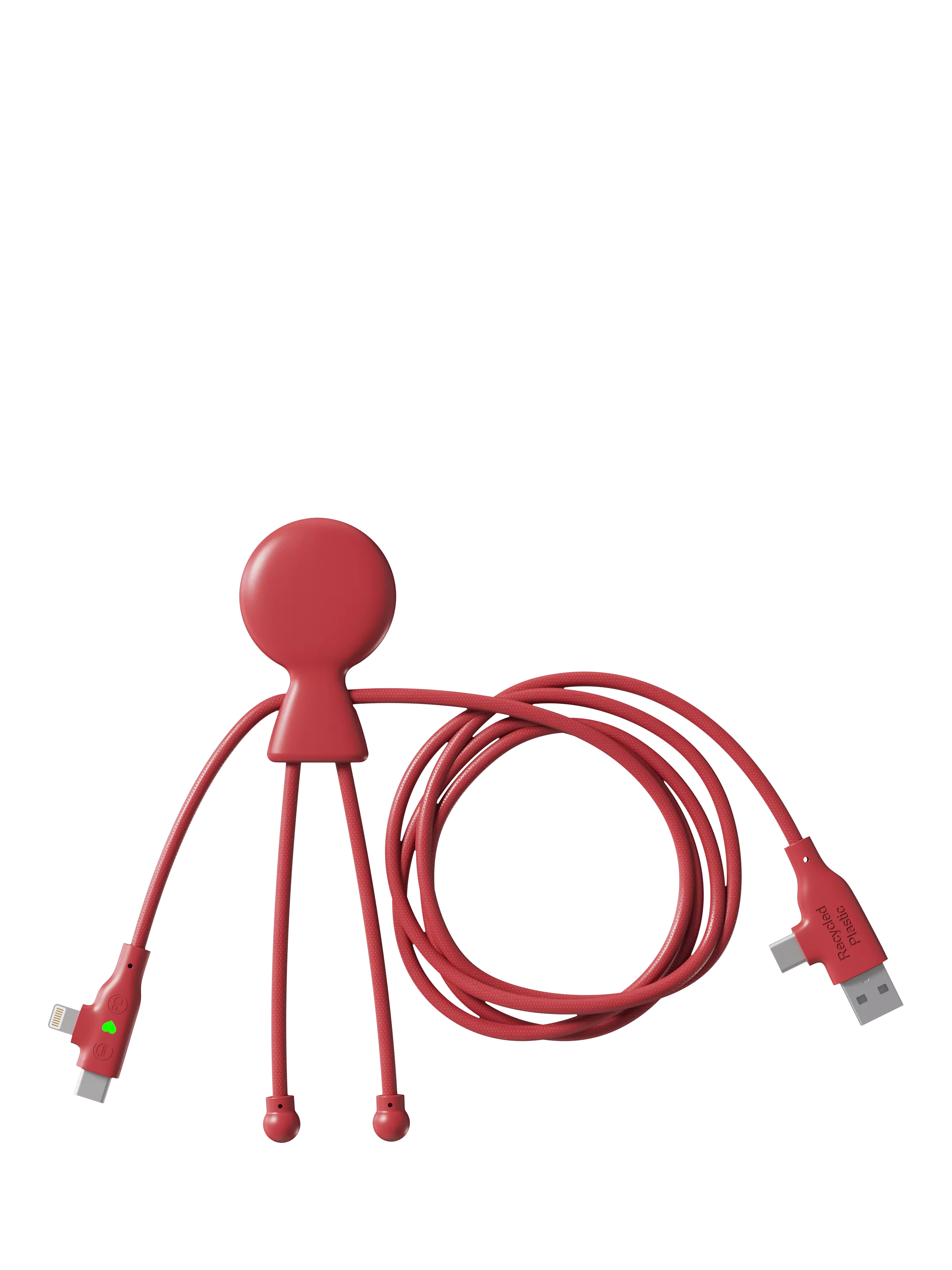 Xoopar charging cable red 120cm - British product