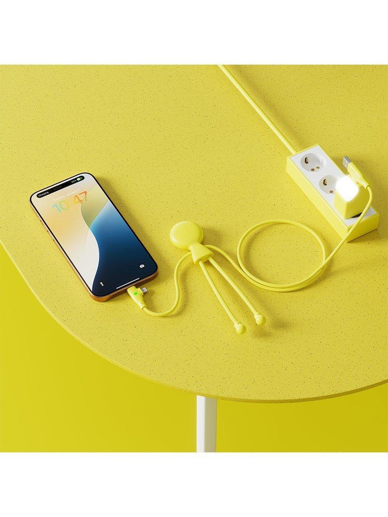 Xoopar yellow fast charging cable 1.2m, imported from the UK