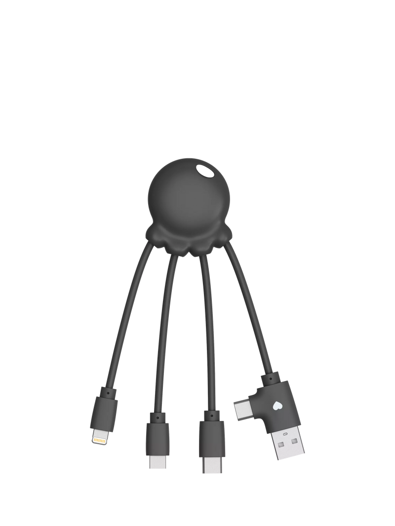 Xoopar Octopus charging cable black 11cm (British brand)