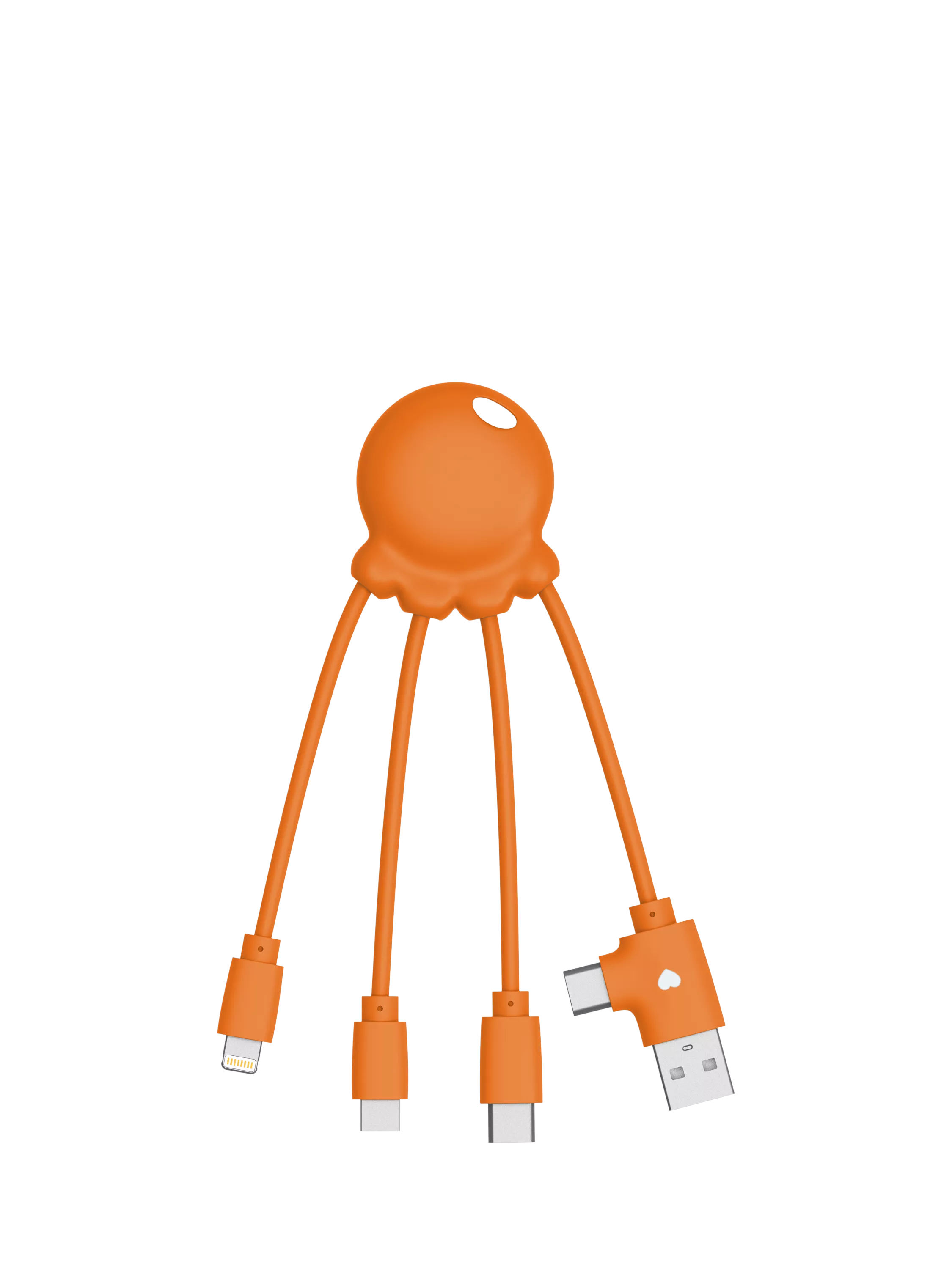 Xoopar Octopus Charging Cable Orange 11cm, UK version