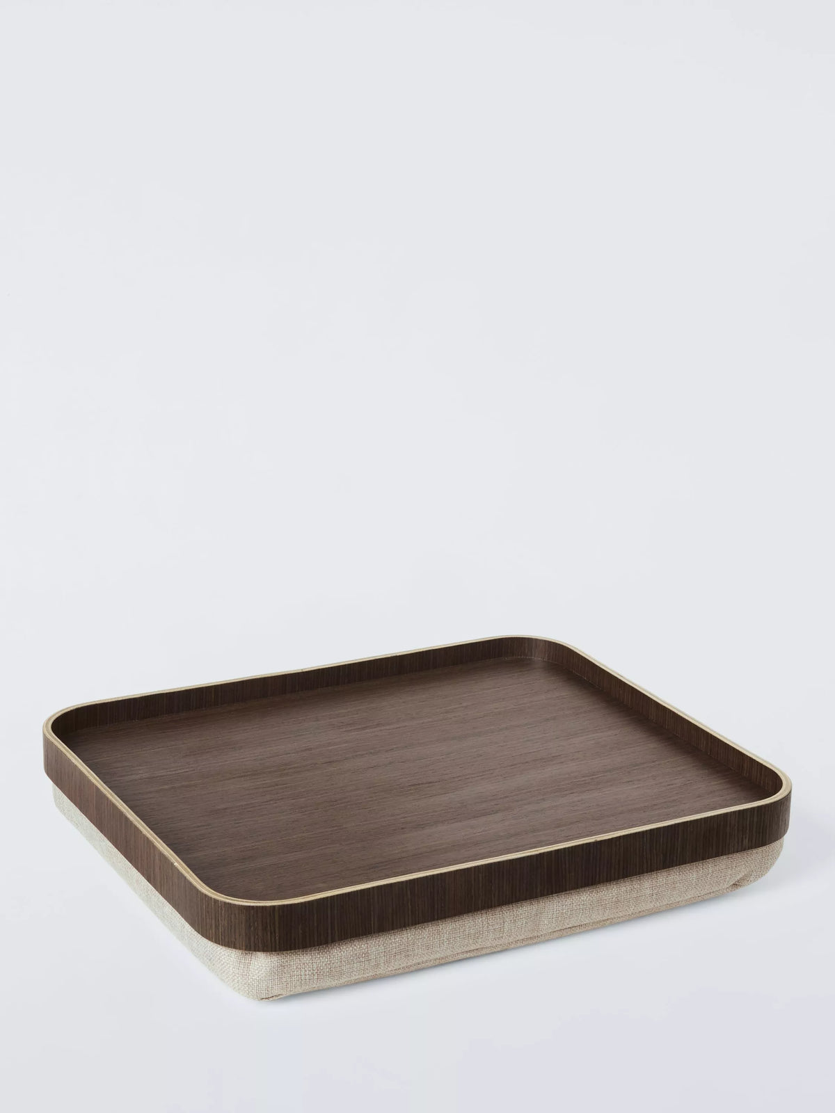 John Lewis cushioned lap tray walnut veneer (British brand)
