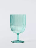 John Lewis plastic picnic wine glasses set of 4 aqua 500ml - British product