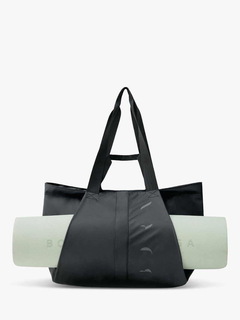 Born Living Yoga black braided sports shopper 31x54x40cm - British product
