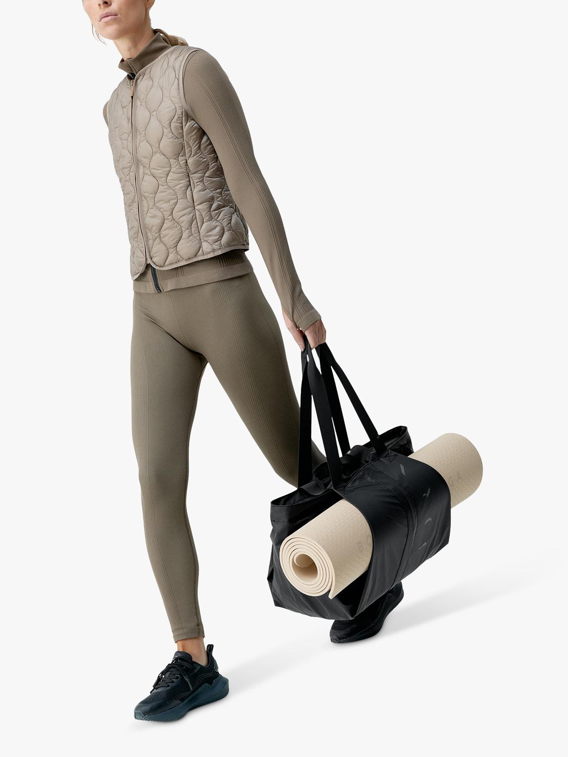 Born Living Yoga black braided sports shopper 31x54x40cm - British product