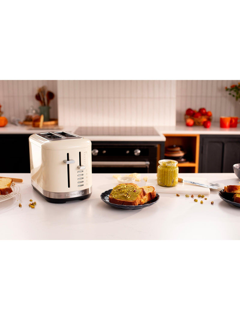 KitchenAid 2-slot toaster porcelain white, imported from the UK