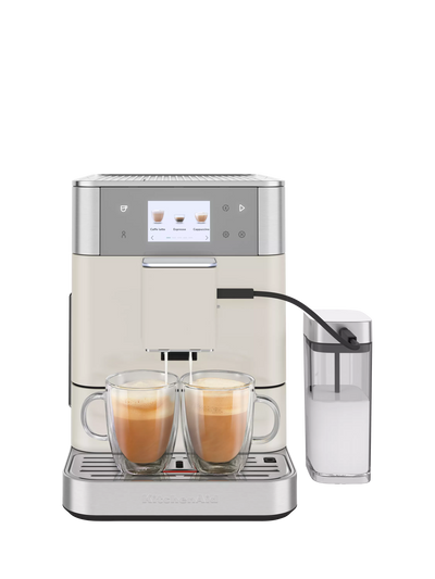 John Lewis KitchenAid KF7 Fully Automatic Coffee Machine, Porcelain White- Buy online at McGrocer