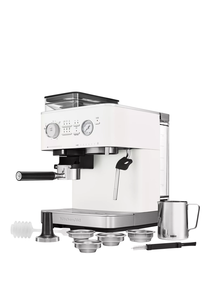 KitchenAid semi automatic coffee machine porcelain white - British product