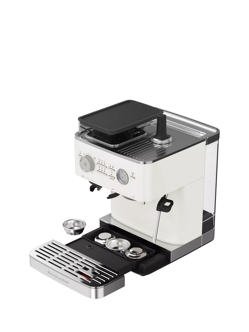 KitchenAid semi automatic coffee machine porcelain white - British product
