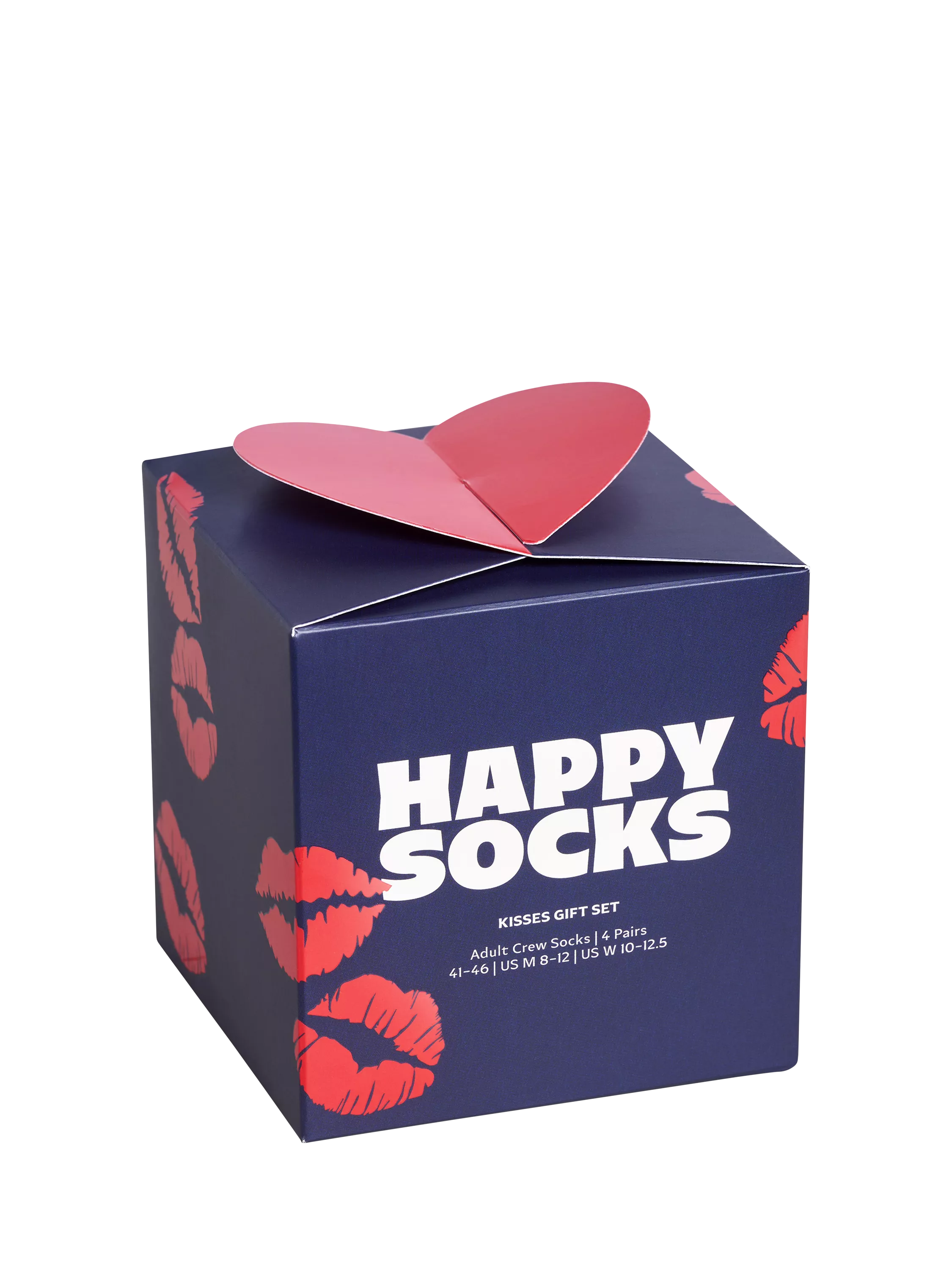 Happy Socks hearts patterned socks gift set navy (British brand)