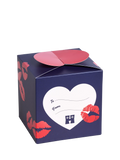 Happy Socks hearts patterned socks gift set navy (British brand)