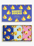 Happy Socks rubber duck socks gift set pack of 3 - British product