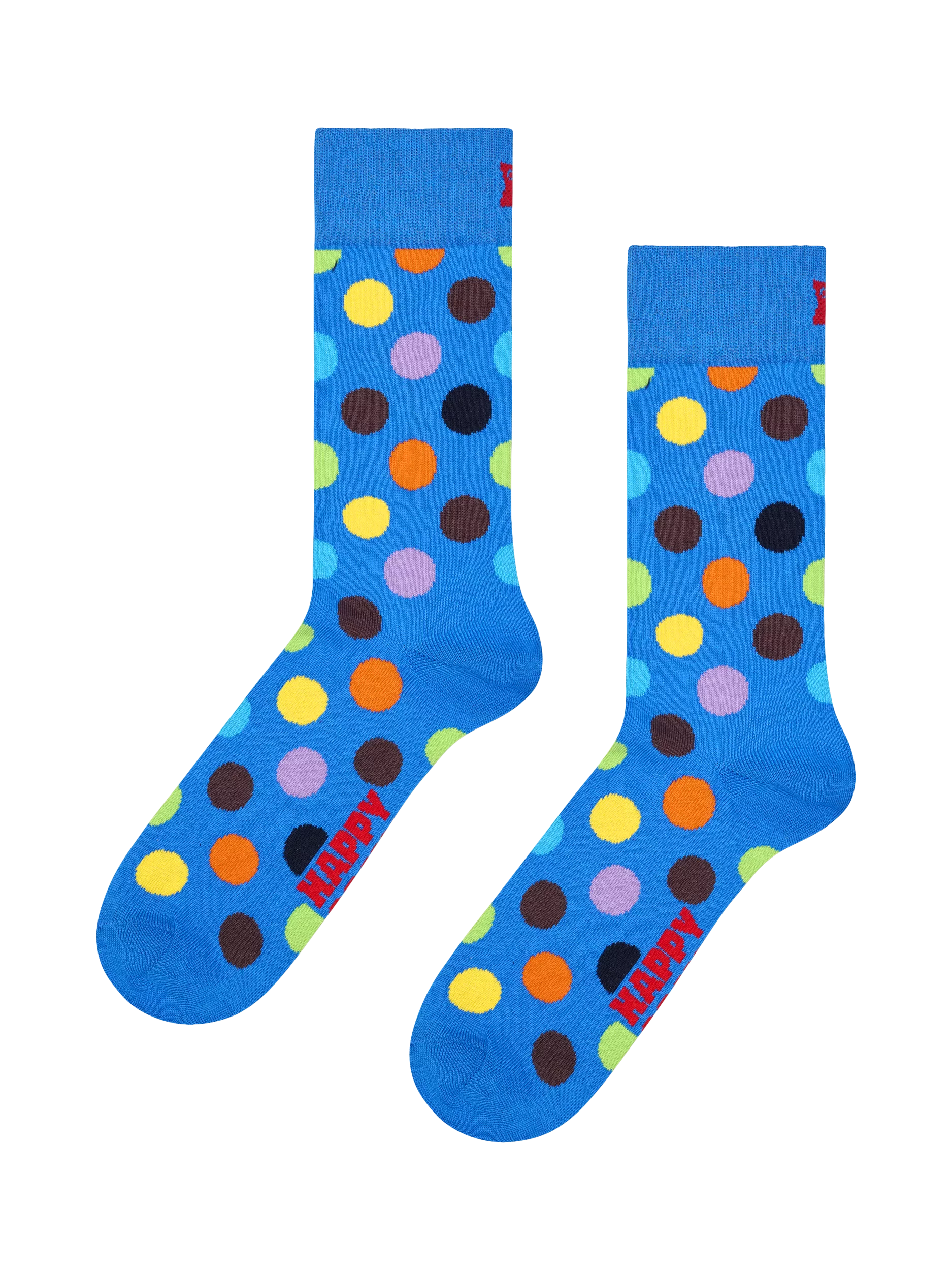 Happy Socks polka dot socks blue multi, UK version